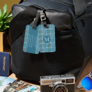 Cute Winter Woodland Luggage Tag
