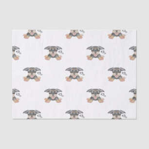 Cute Wire Haired Dachshund Sausage Dog Tissue Paper