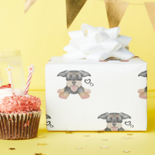 Cute Wire Haired Dachshund Sausage Dog Wrapping Paper