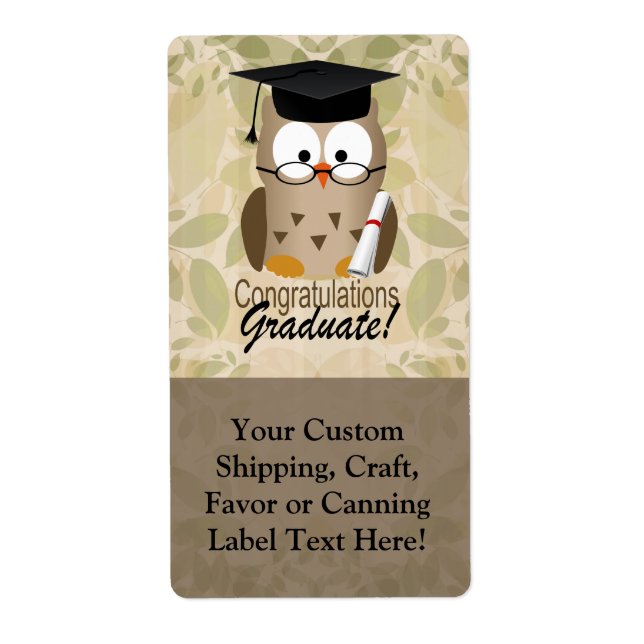 Cute Wise Owl Graduate (Front)