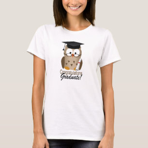 Cute Wise Owl Graduate T-Shirt