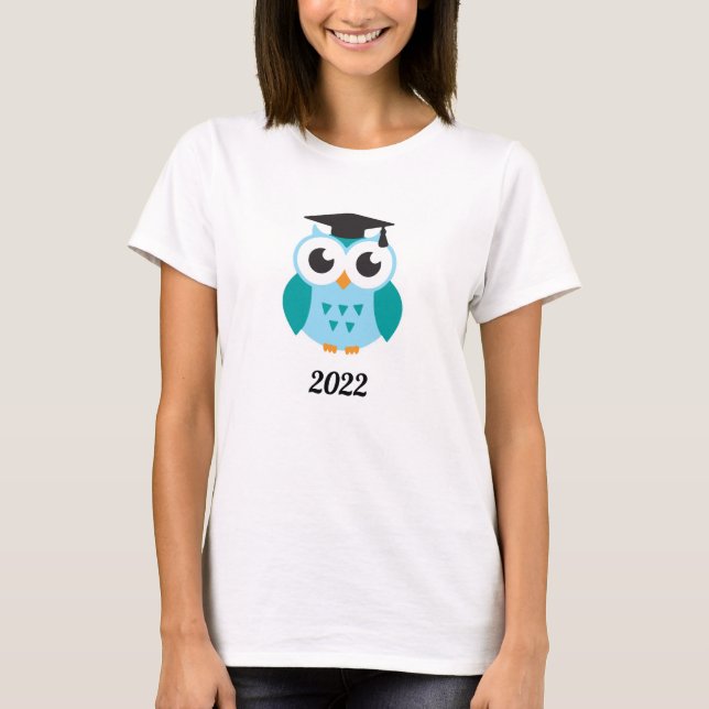 Cute wise owl graduation 2022 T-Shirt (Front)