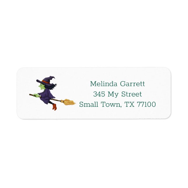 Cute Witch Broom Halloween Custom (Front)