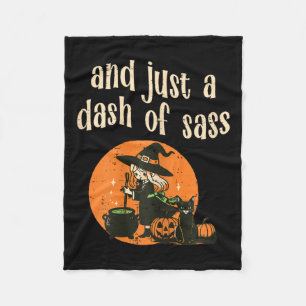Cute Witch Funny Halloween Women Girls Teens Kids Fleece Blanket