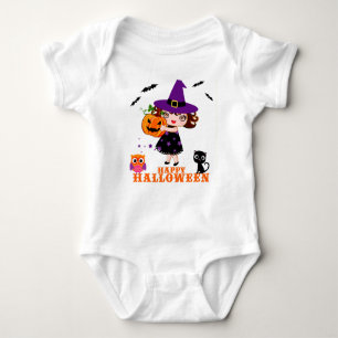 cute witch halloween  Baby Girl  Bodysuits & One