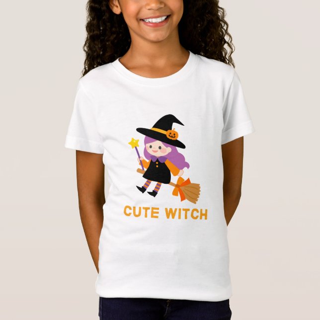 Cute witch halloween T-Shirt (Front)