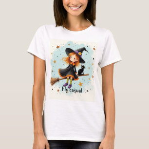 Cute witch Halloween t shirt