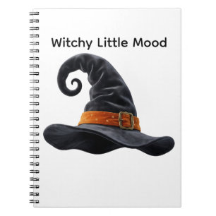 Cute Witch Hat Halloween Spooky Notebook