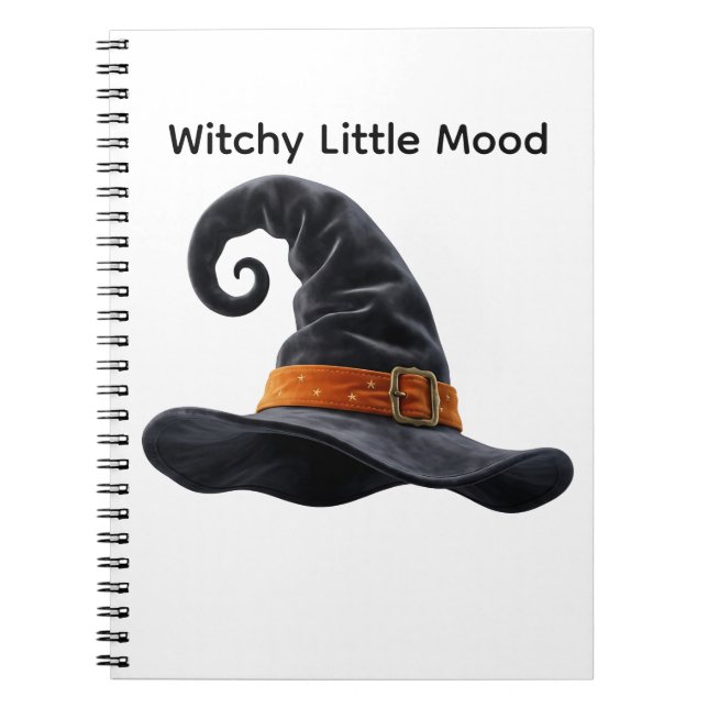 Cute Witch Hat Halloween Spooky  Notebook (Front)