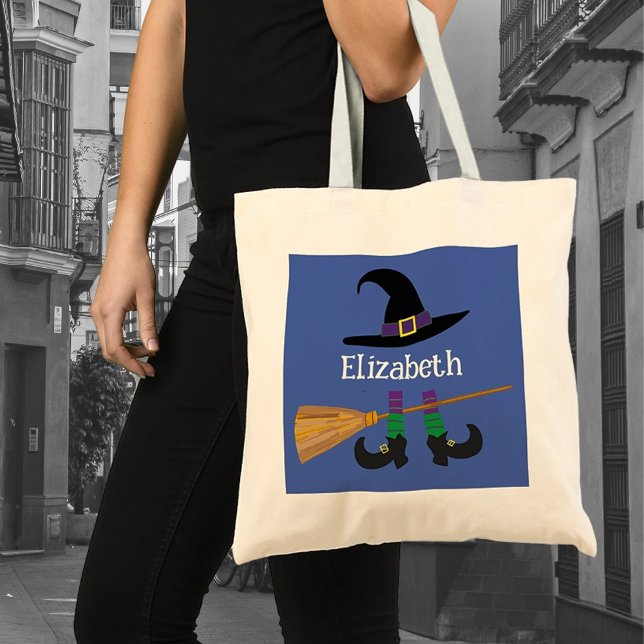 Cute Witch Hat Legs Cartoon Custom  Tote Bag (Creator Uploaded)
