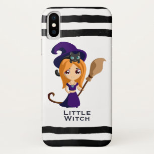 Cute Witch in Purple Hat Halloween Case-Mate iPhone Case