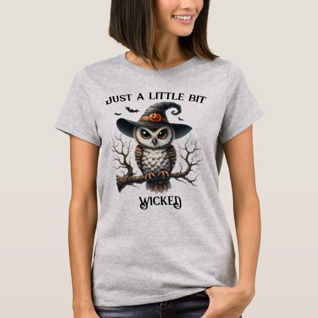 Cute Witch Stirring Cauldron T-Shirt (Front)