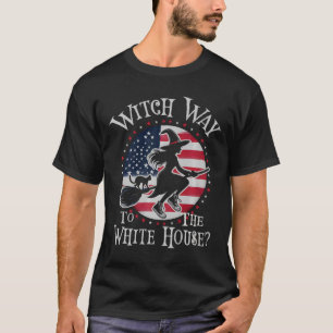 Cute Witch Way The White House Kamala Harris Wheim T-Shirt