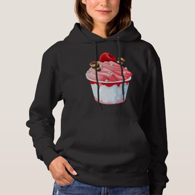 Cute  with  Motif Ice Cream Hoodie (Front)