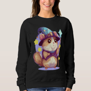Cute Wizard Hamster RPG Geek Roleplaying Tabletop Sweatshirt
