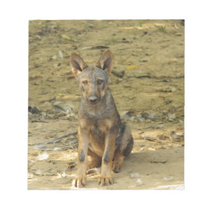 Cute Wolf Cub Notepad