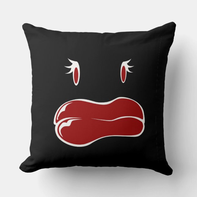Cute woman monster face  cushion (Front)