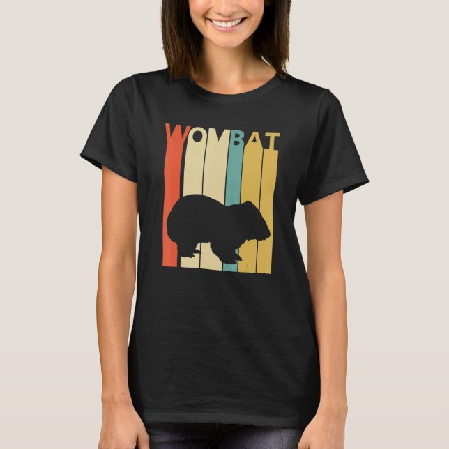Cute Wombat Animal T-Shirt (Front)