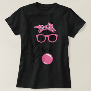 Cute Women Girl Horse With Bandana Headband and T-Shirt