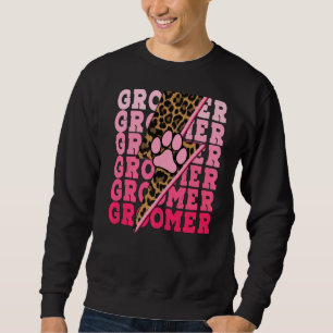 Cute women woman dog groomer lightning grooming gr sweatshirt