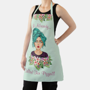 Cute Women's Medium All Over Print Apron