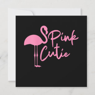 Cute Womens Pink Flamingo Pink Cute Flamingo Invitation