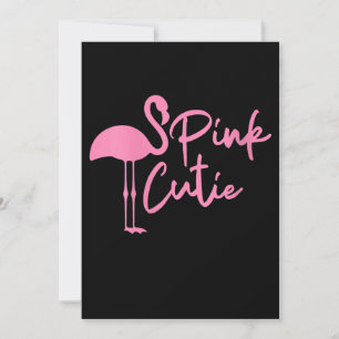 Cute Womens Pink Flamingo Pink Cute Flamingo Thank You Card