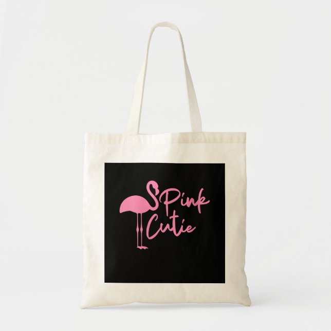 Cute Womens Pink Flamingo | Pink Cute | Flamingo Tote Bag (Front)