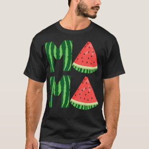 Cute Women's Watermelon Mama Vintage Summer Fruit T-Shirt