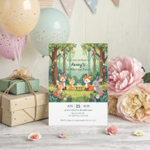 Cute Woodland Animal Child Birthday