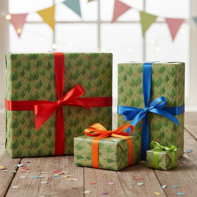 Cute Woodland Animal Gift Wrap (Creator Uploaded)