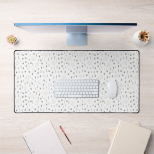 Cute Woodland Animal Track Pattern Desk Mat