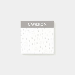 Cute Woodland Animal Track Pattern Post-it Notes