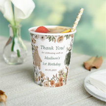 Cute Woodland Animals 1st Birthday Party