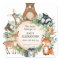 Cute Woodland Animals Baby Shower Bookplate Labels