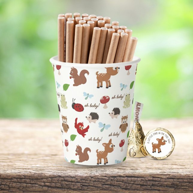 Cute Woodland Animals Baby Shower  Paper Cups (Woodland Baby Shower Paper Cup)