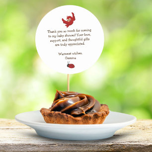 Cute Woodland Animals Baby Shower Thank You Classic Round Sticker
