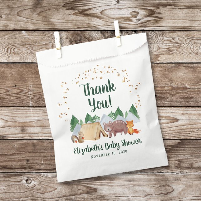 Cute Woodland Animals Baby Shower Thank You Favour Bags (Creator Uploaded)