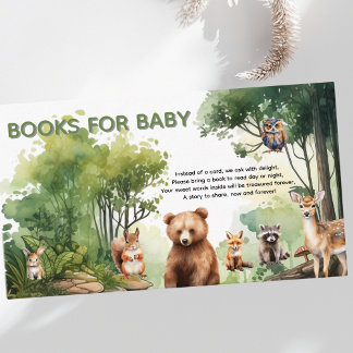 Cute Woodland Animals Books for Baby Enclosure Card