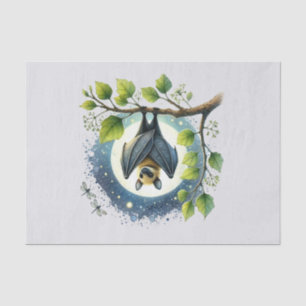 Cute woodland animals decoupage bat  tissue paper