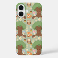 Cute Woodland Animals Pattern Phone Case