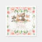 Cute Woodland Animals Pink Floral Girl Baby Shower