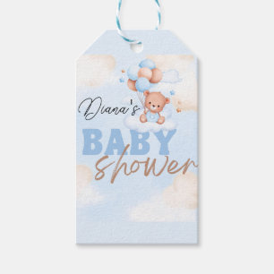 Cute Woodland Animals Rustic Greenery Baby Gift Tags