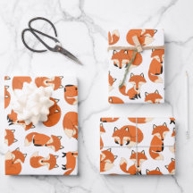 Cute Woodland Autumn Forest Fox Pattern