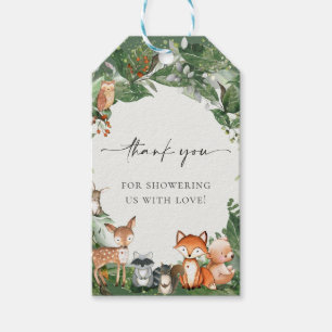 Cute Woodland Baby Shower Gift Tags