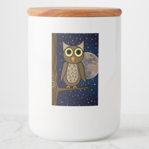 Cute Woodland Bird Artwork Food Label