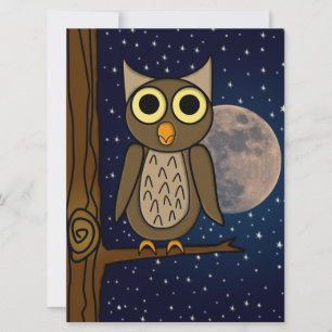 Cute Woodland Bird Artwork Holiday Card