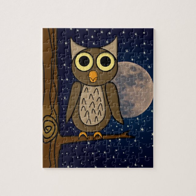 Cute Woodland Bird Artwork Jigsaw Puzzle (Vertical)