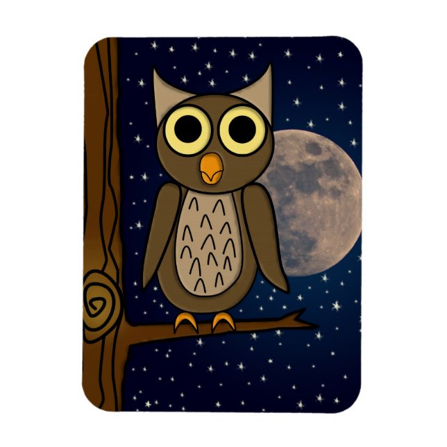 Cute Woodland Bird Artwork Magnet (Vertical)