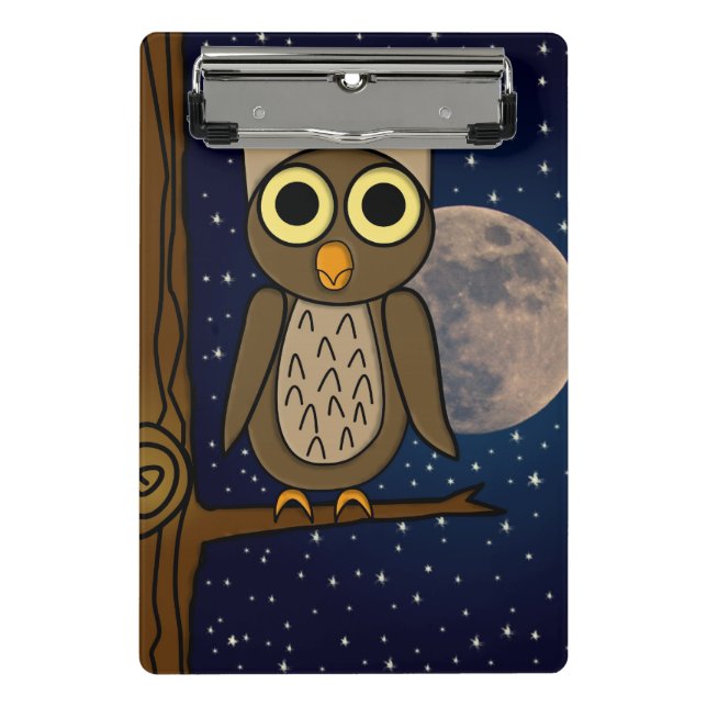 Cute Woodland Bird Artwork Mini Clipboard (Front)